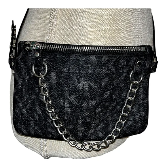 Michael Kors Monogram Belt bag EUC EUC Michael Kors Beltbag Signature Print Perforated Leather  main image 4